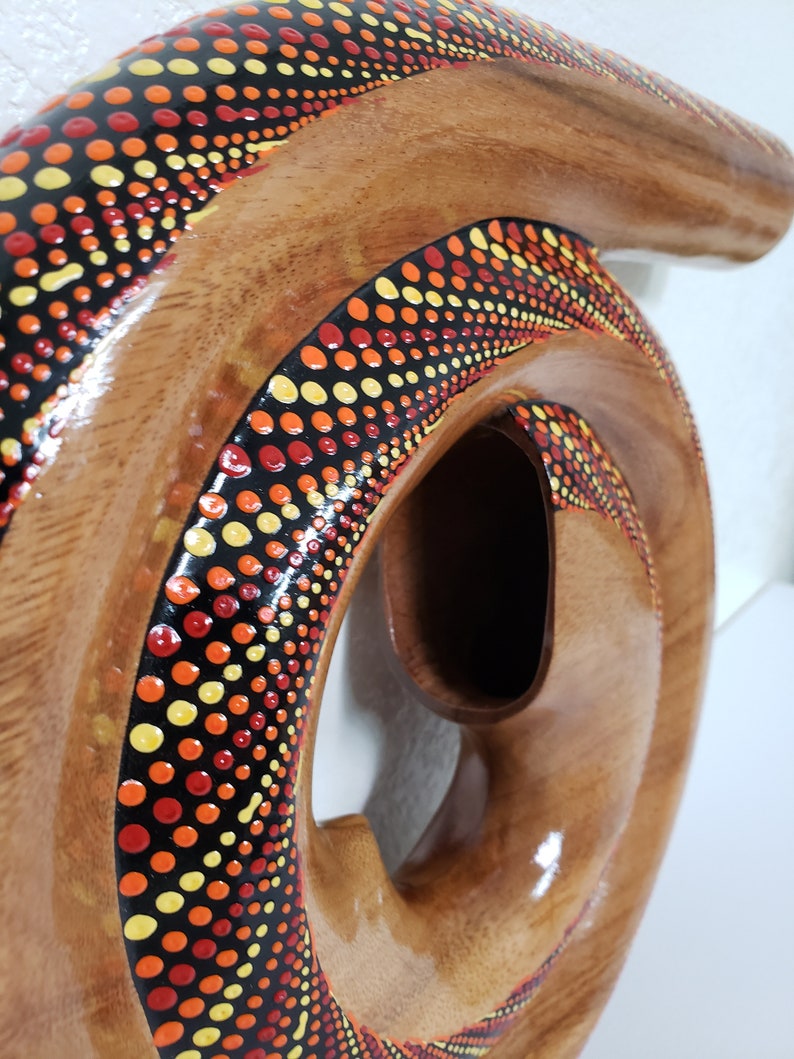 Didgeridoo Spiral Hand Painted Wood Didgeridoo image 4