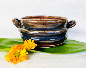 Purple Galaxy Pot - Purple and Blue Handmade Ceramic Planter