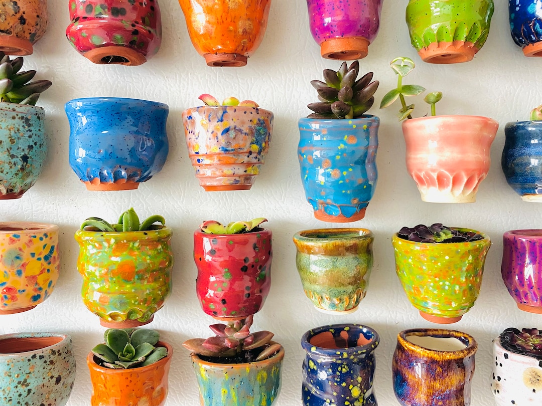 One Mini Magnet Pot - Fridge Magnet Planter - Etsy
