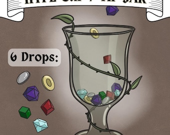 Fantasy/D&D-beker HypeCup | Twitchbit-beker | Fooienpotje | Dungeons and Dragons-stroomversieringen