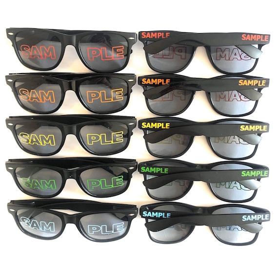 Design Your Own Sunglasses Option 3 Lens Arm Logos Etsy