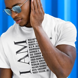 Civil Rights Male Leaders Classic T-Shirt Malcolm X MLK Black History Month Activist Social Justice Human Rights Diversity Melanin Pride