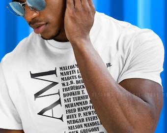 Civil Rights Male Leaders Classic T-Shirt Malcolm X MLK Black History Month Activist Social Justice Human Rights Diversity Melanin Pride