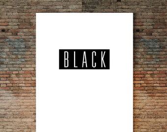 Black Poster, Melanin Print,African American Art, Inspirational Art, Black and Proud, Urban Art, Black Lives Matter, Black Art, Poster