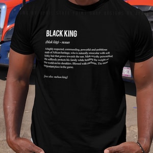Black King Definition Classic T-Shirt Melanin Black Men African Gifts for Dad Civil Rights Juneteenth History Culture Tee Apparel Power