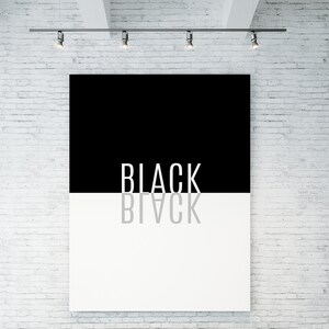 Black Mirror Poster, Black White Print, Modern Black Art, Black Artwork, Afrocentric, Black Artwork, Black Lives Matter, Melanin image 4