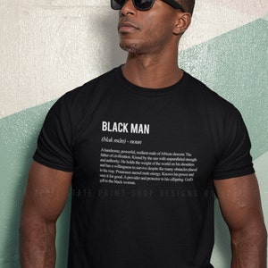 Black Man Definition Classic T-Shirt Melanin Black Men African Boys Gifts for Him Dad Tees Apparel Culture Heritage Civil Rights Juneteenth
