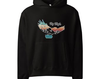 Eagle fly high Hoodie- Mountain Hoodie