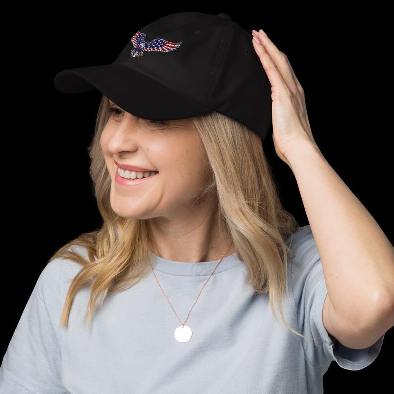 American Eagle Cap,dad hat,Patriotic Eagle image 13