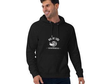 Wolf Unisex eco raglan hoodie-Funny Wolf Hoodies-Wolf Mood Hoodie