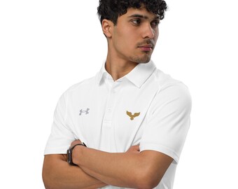 USA Eagle Embroidered Polo Shirt – Men's Patriotic Performance Top