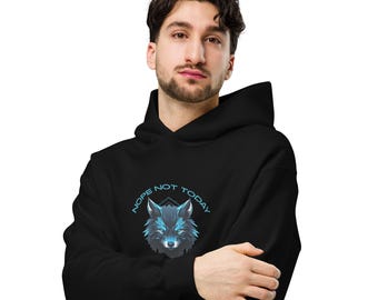 Wolf Unisex hoodie-Wolf Spirit Hoodie-Not Today Alpha Hoodie