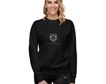 Owl Unisex Sweatshirt-Black Owl Sweatshirt