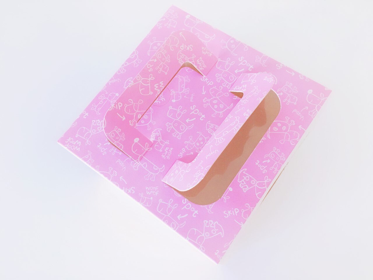 10 Window Boxes / Small / Cake Box / Pink Flavor Boxes / Boxes With PVC