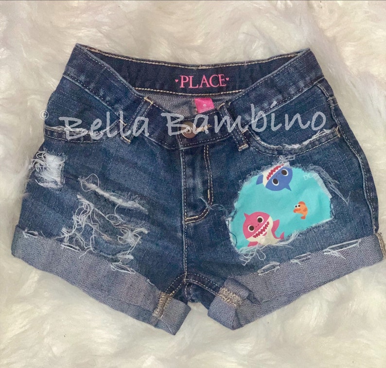 distressed baby shorts