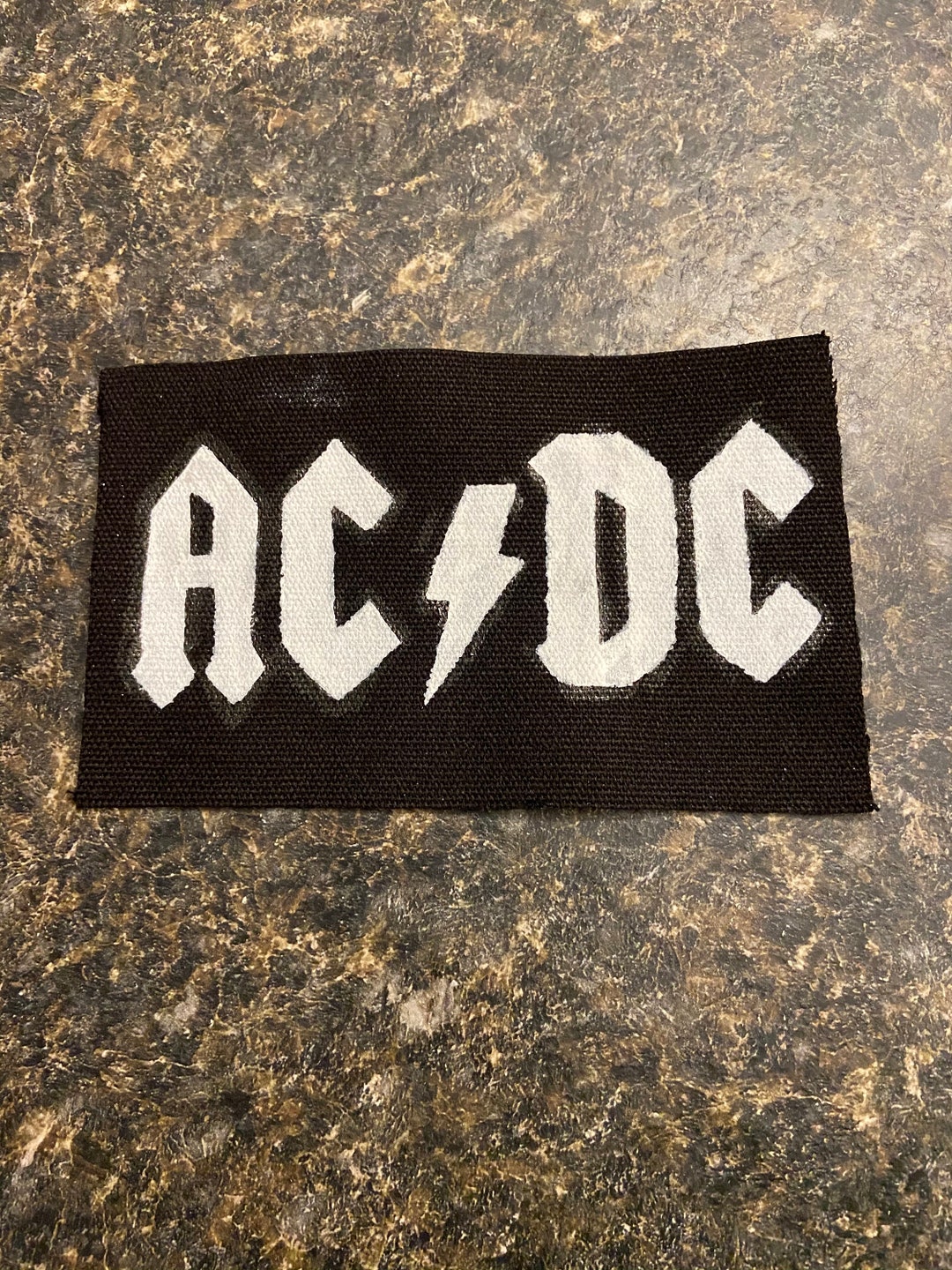 AC/DC Sew on Patch Handmade DIY Metal, Punk - Etsy