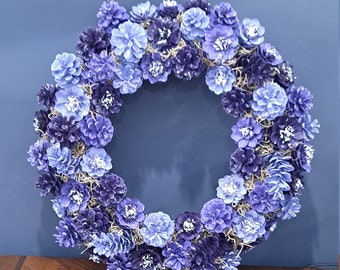 Purple Pine Cone Flower Year Round Wreath