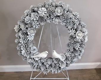 Winter wreathe 2024 ♡ cottonflower 約26 Holiday Garden Jeweled Wreath - 10