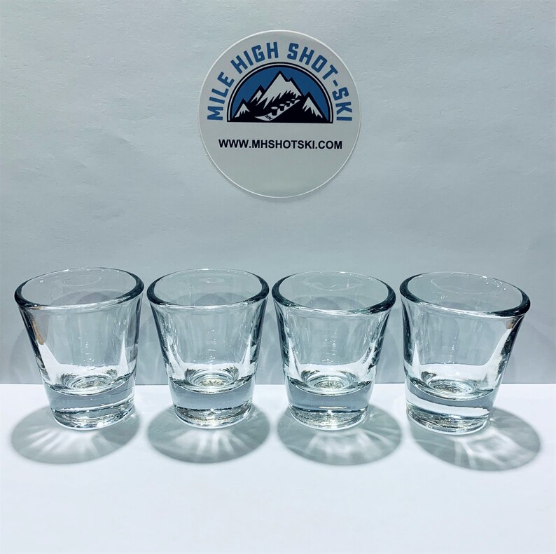 Four Pack of Mile High ShotSki Custom Shot Glasses with Etsy