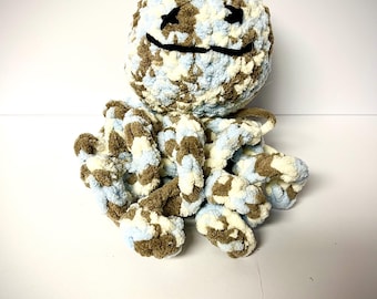 Crocheted, Plush Octopus, Handmade Stuffed Animal, Gifts