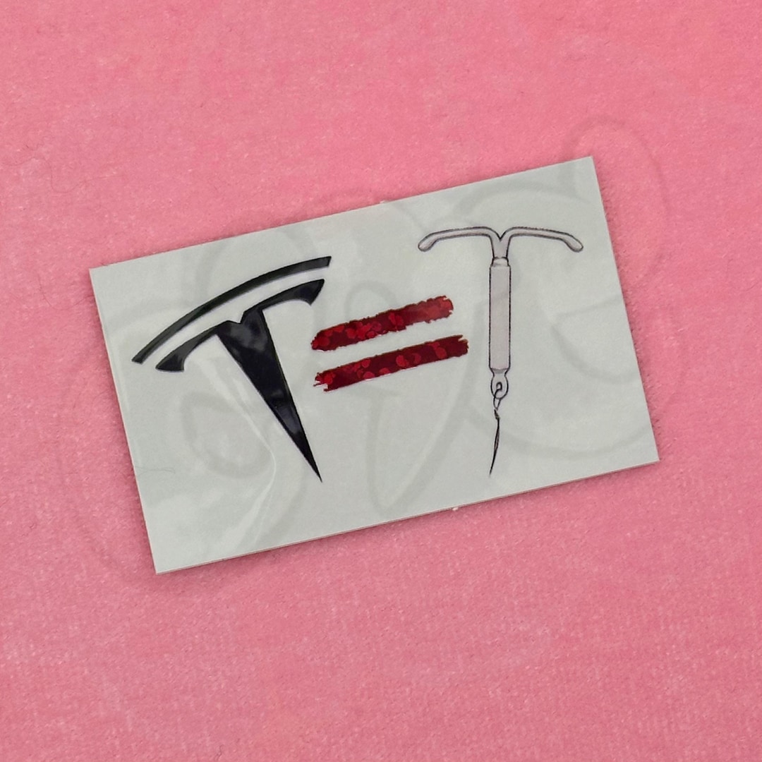 Tesla IUD - Vinyl Sticker - Etsy