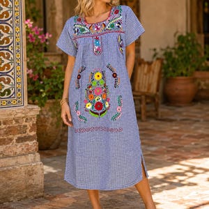embroidered dress etsy Embroidered Dress