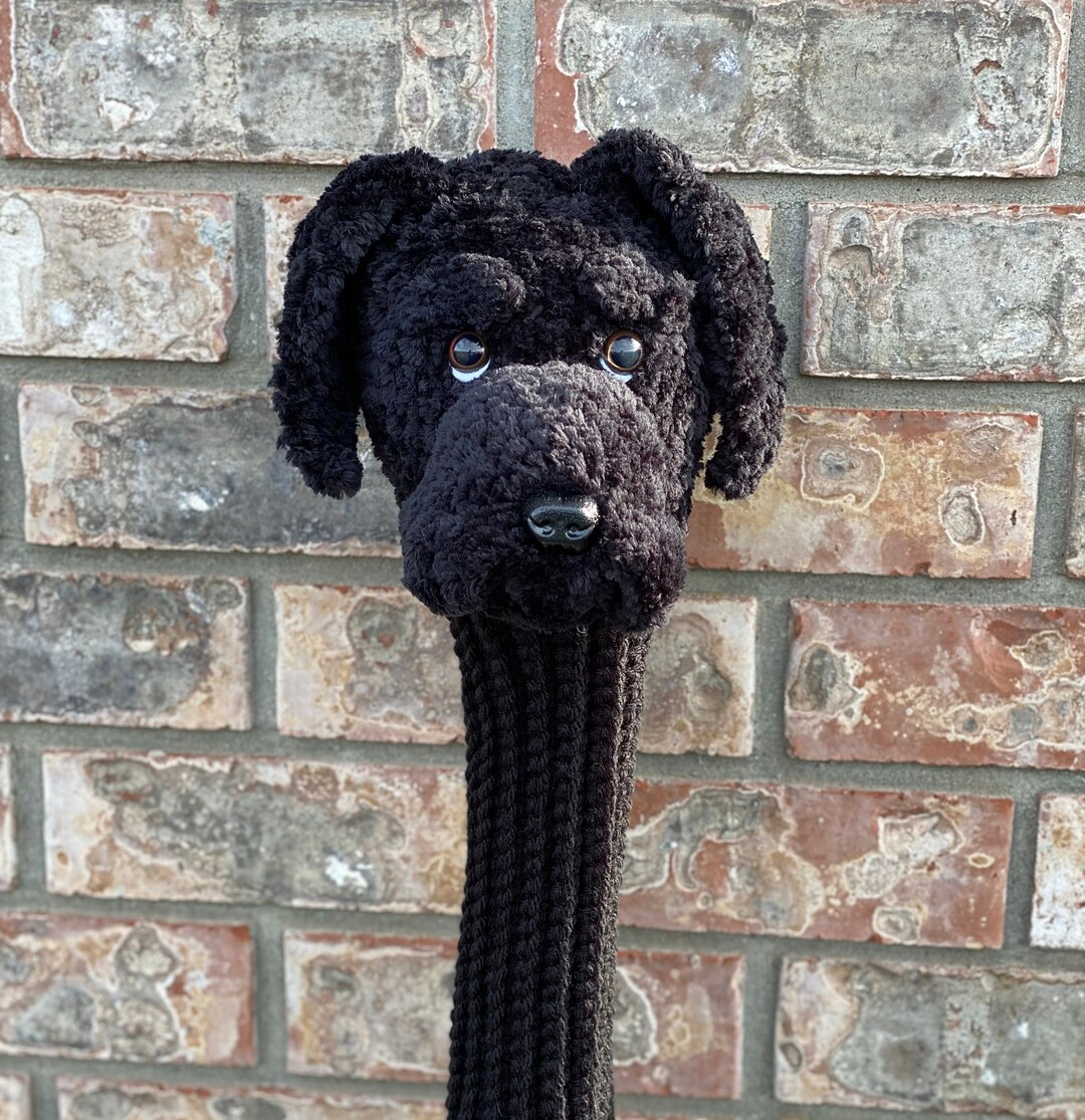 Black Lab Golf Cover Black Dog Golf Cover Labrador Dog Club Etsy