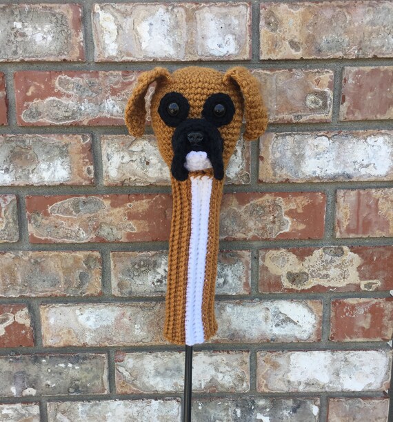 Boxer Golf Head Cover Boxer Head Cover Dog Club Cover Golf Etsy