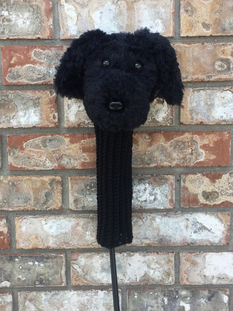 Black Doodle Dog Golf Head Cover Cockapoo Head Cover Black Etsy