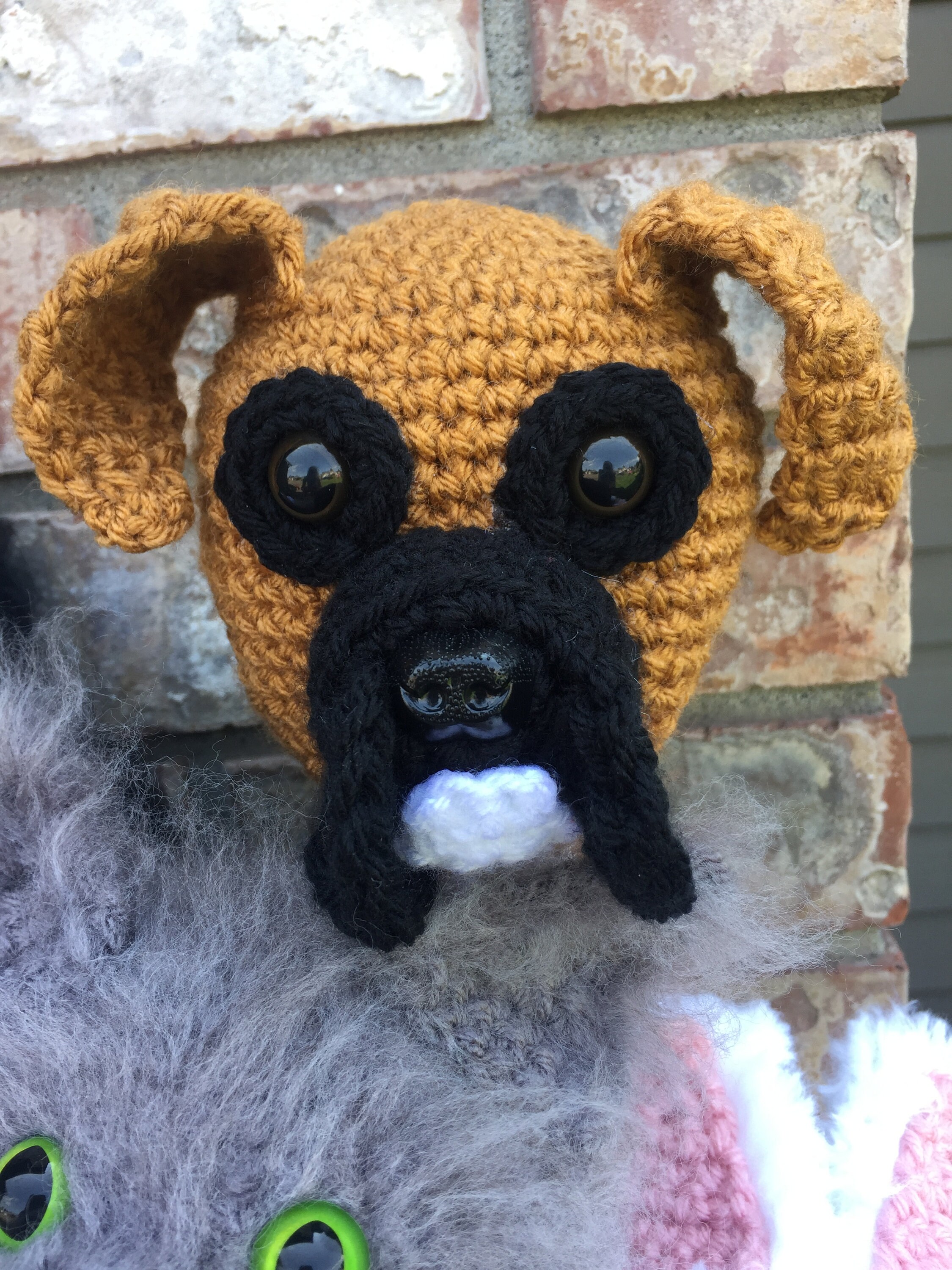 Boxer golf head cover Boxer Head cover dog club cover Golf Etsy