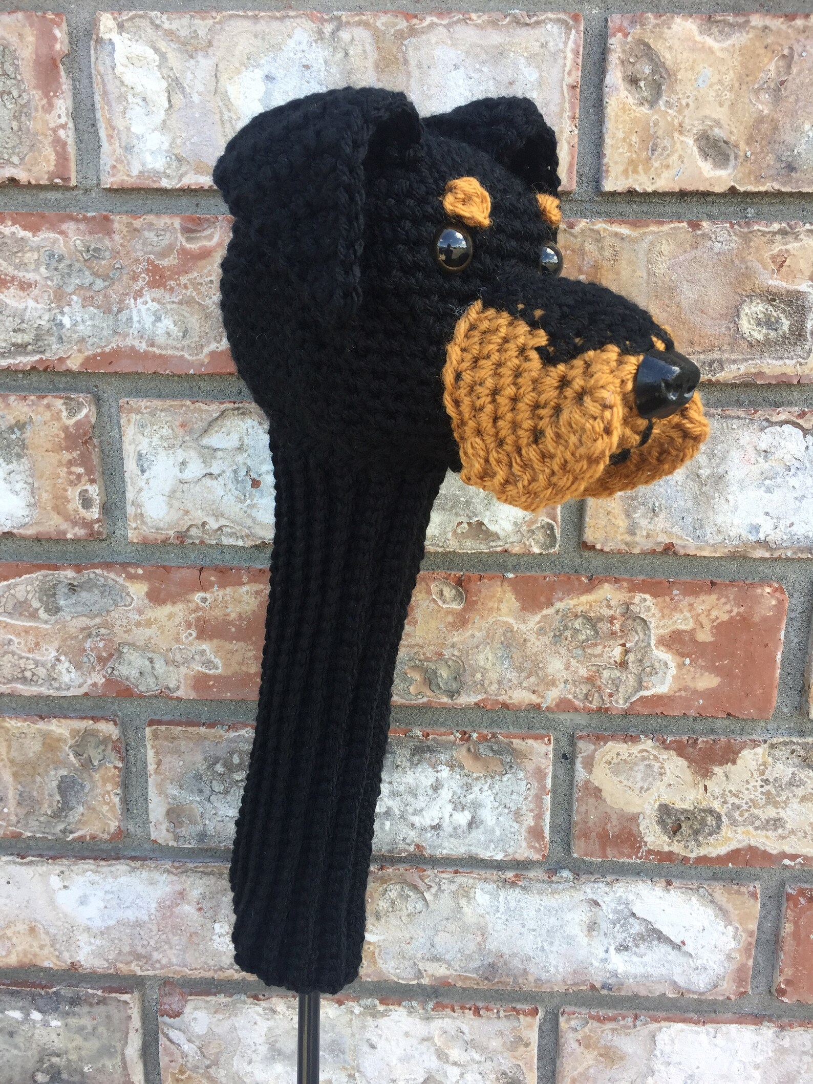 Rottweiler Golf Head Cover Rottweiler Head Cover Dog Driver Etsy