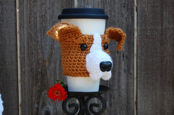 Pitbull Dog Cup Cozy Dog Coffee Cozy Wine Holder Mug Wrap Etsy