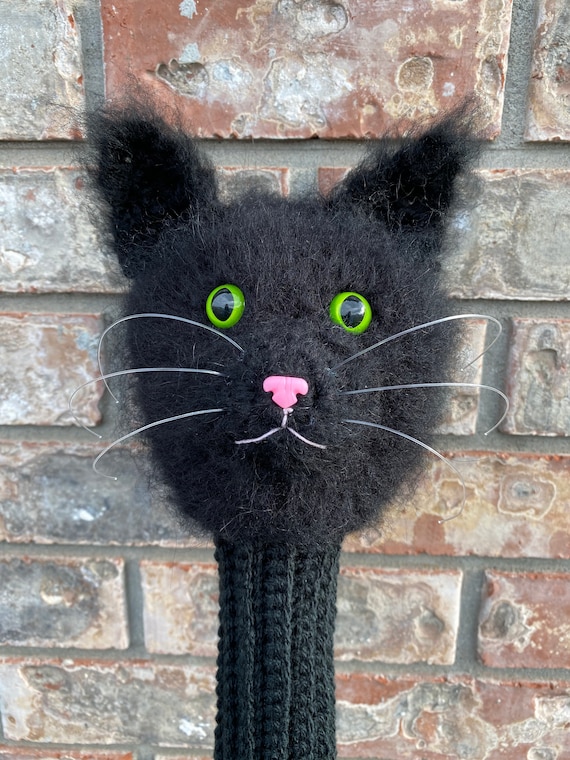 Black Cat Golf Head Cover Cat Head Cover Cat Club Cover Etsy