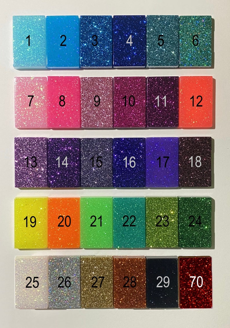 Custom glitter/clear x-ray markers image 2