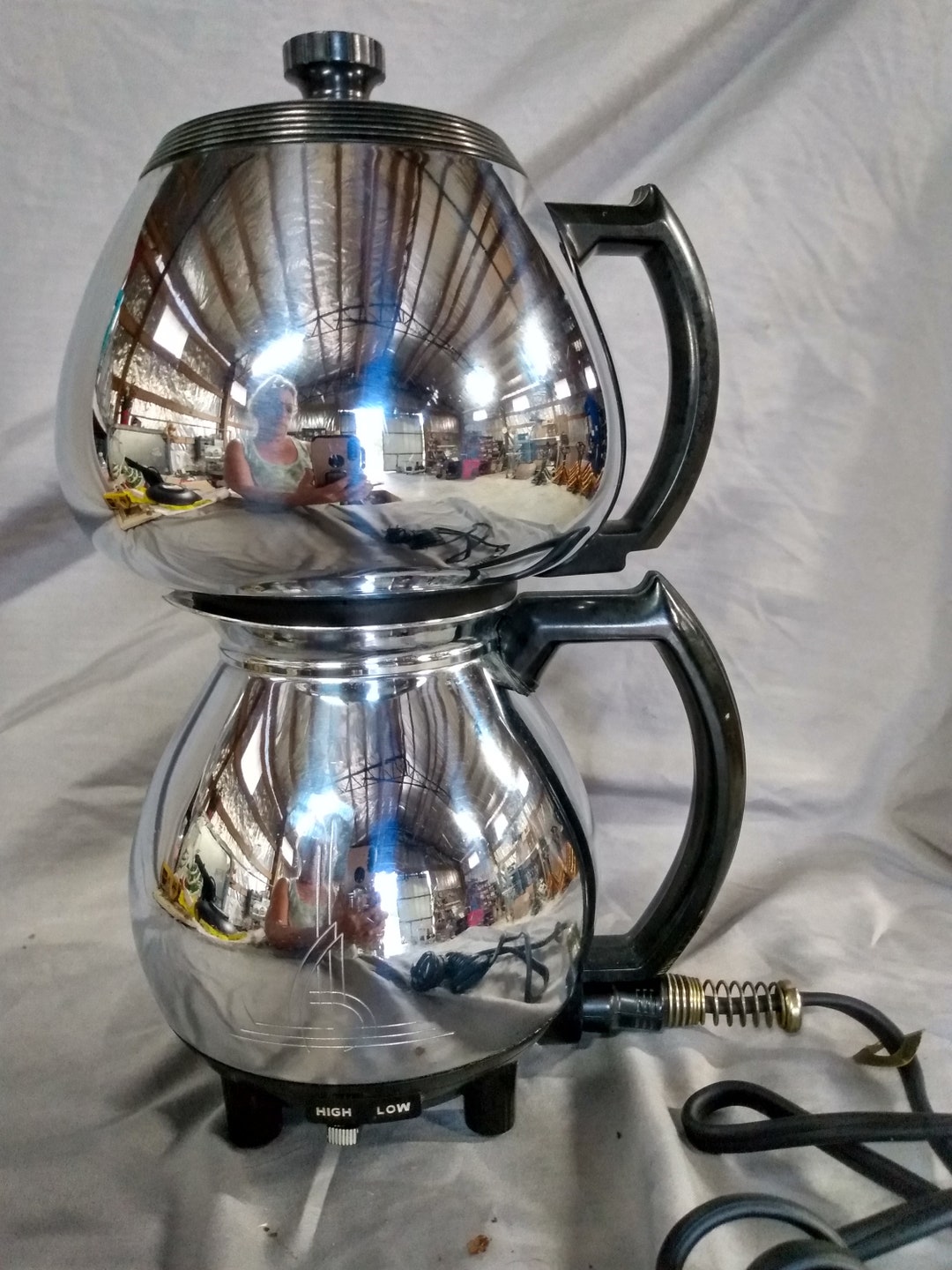 Vintage Sunbeam Coffee Vacuum Perculator Chrome Coffee Pot 4 Etsy