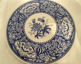 Vintage Spode Blue &quot;Floral&quot; Plate S3428--A3 12in