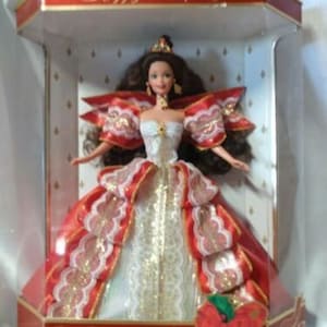 Vintage Happy Holidays Barbie Doll Special Edition 1997 10th Annivers Mattel NIB