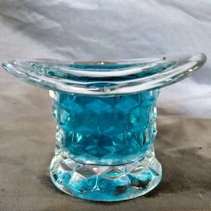 Vintage Fostoria Top Hat Toothpick Candle Holder