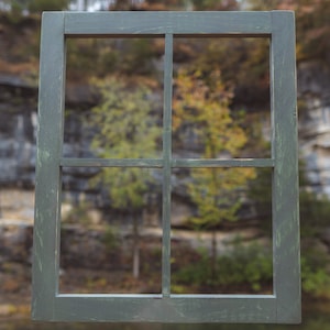 Rustic Brown Farmhouse Window Frame/ Custom/ Bedroom/ Living Room ...