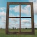 Rustic Brown Farmhouse Window Frame/ Custom/ Bedroom/ Living Room ...