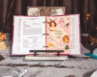 Handmade Cookbook Holder/ Tablet Stand/ Kitchen/ Recipe/ Cottage/ Housewarming Gift/ Custom/ Stand/ Kitchen/ Book/ Wooden/ Decor/ Gift