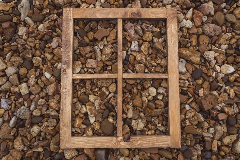 Rustic Brown Farmhouse Window Frame/ Custom/ Bedroom/ Living Room ...