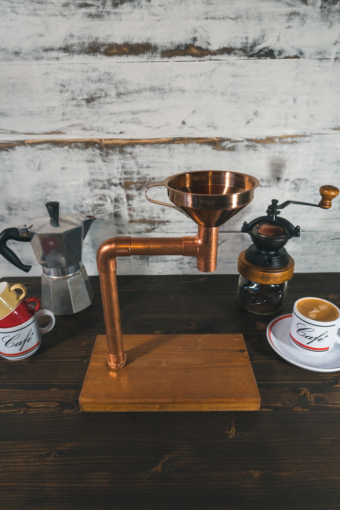 Industrial Copper Pour Over Coffee Maker/ Carafe/ Coffee Etsy