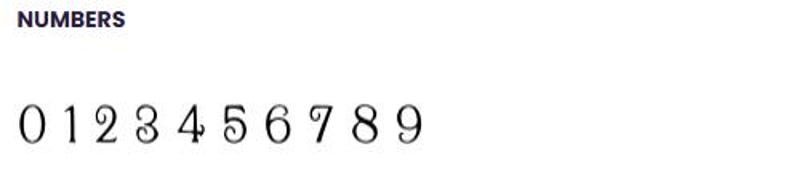 Numbers Whimsy Font Whimsical Swirl Font, Decorative Serif, Fantasy Fairytale (TTF File) - Etsy