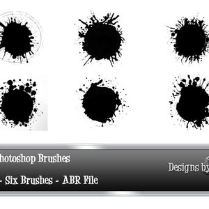 Six Abstract Photoshop & Photoshop Brushes