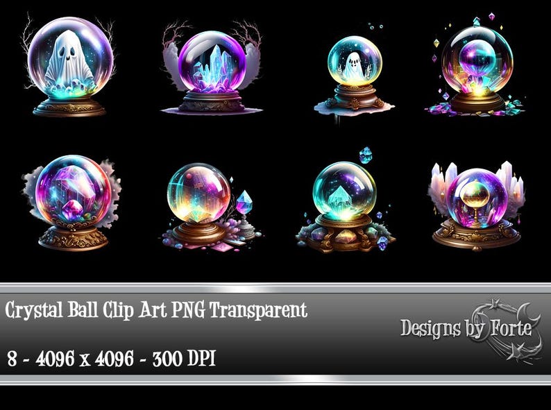 Crystal Ball Clip Art - Etsy