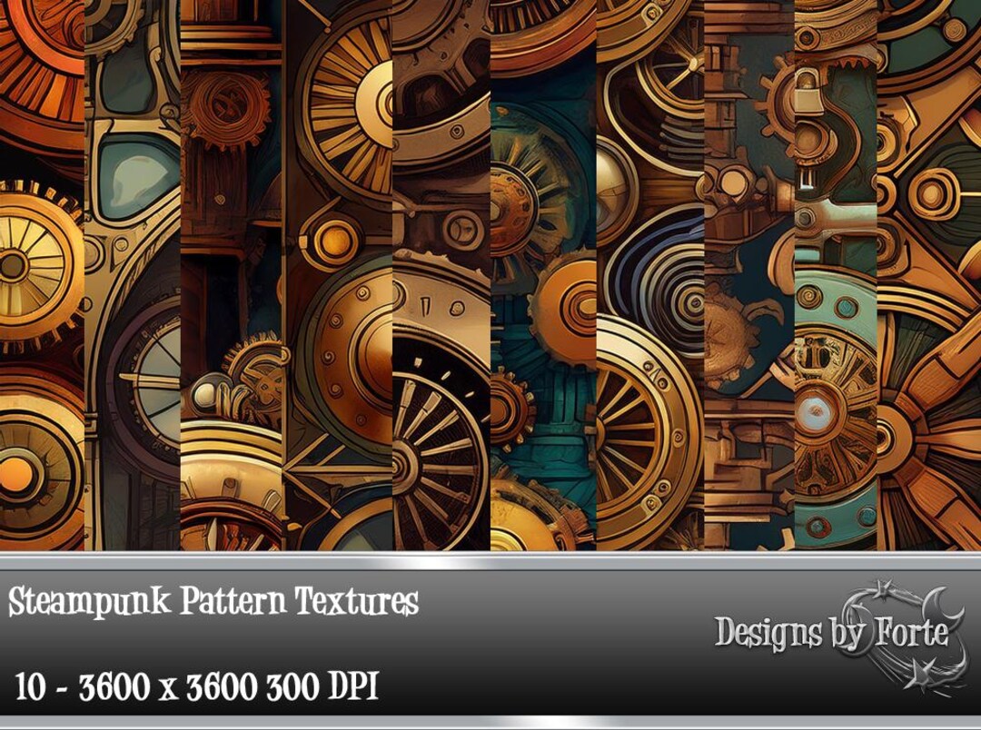 Steampunk Pattern Textures - Etsy