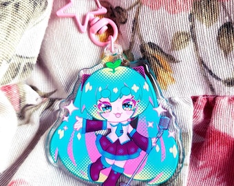 Llavero y chapa Hatsune Miku - Vocaloid