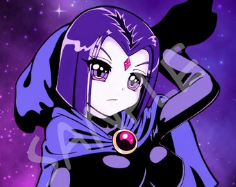 Raven Teen Titans Art Print - Etsy