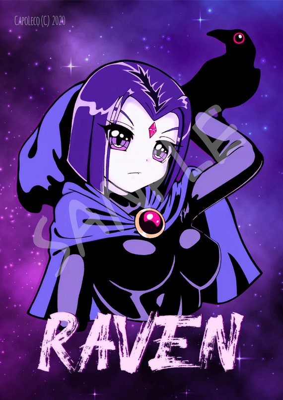 Print Raven Teen Titans - Etsy Australia